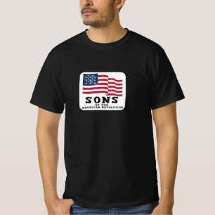 アメリカ独立戦争の息子たち アメリカ史 教育 Tシャツ