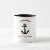 アメリカ独立戦争期の海兵隊 1775 愛国 マグカップ (中央)