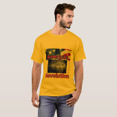 アメリカ独立戦争 ゴールド Tシャツ (正面フル)