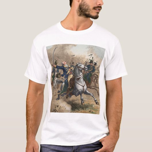 アメリカ独立戦争 サバンナの戦い 突撃 Tシャツ (正面)