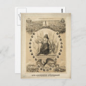 アメリカ独立百周年1876 ポストカード (正面/裏面)