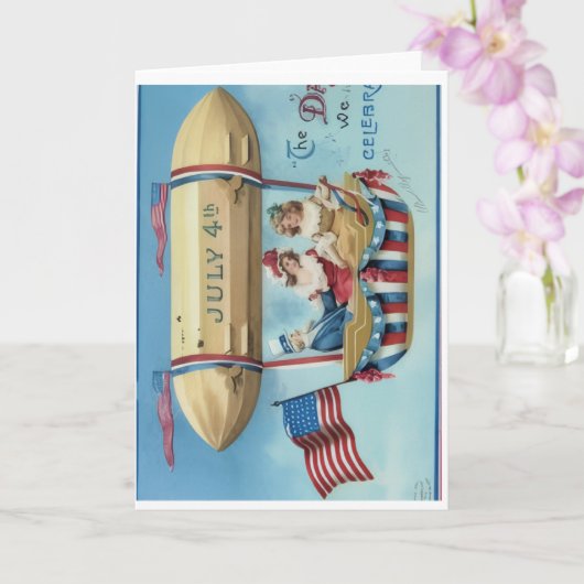 アメリカ独立記念日おめでとうございますのグリーティングカード カード (蘭)
