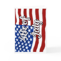 アメリカ独立記念日おめでとうのグリーティングカード