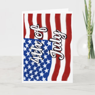 アメリカ独立記念日おめでとうのグリーティングカード カード