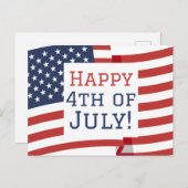 アメリカ独立記念日おめでとうパーティー ポストカード (正面/裏面)