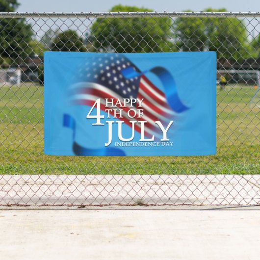 アメリカ独立記念日おめでとう アメリカ愛国 横断幕 (インサイチュ)
