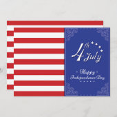 アメリカ独立記念日おめでとう シーズンカード (正面/裏面)