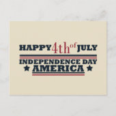 アメリカ独立記念日おめでとう シーズンポストカード (正面)