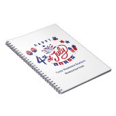 アメリカ独立記念日おめでとう！ | 不動産屋のための愛国的な予算 ノートブック (右側)