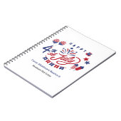 アメリカ独立記念日おめでとう！ | 不動産屋のための愛国的な予算 ノートブック (左側)