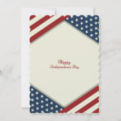 アメリカ独立記念日おめでとう 招待状 (裏面)