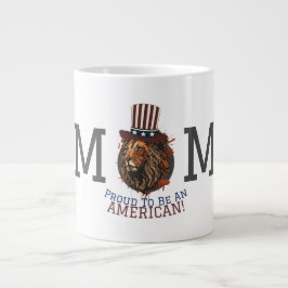 アメリカ独立記念日おめでとう 4th of Julyパーティー ジャンボコーヒーマグカップ