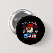 アメリカ独立記念日だYO!ハゲワシ愛国ボーイズTシャツ 缶バッジ (正面&裏面)