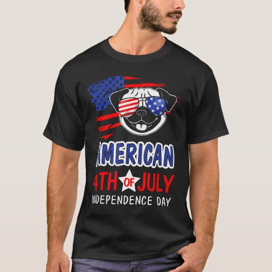 アメリカ独立記念日のお誕生日ギフトTシャツ for プー Tシャツ (正面)
