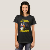 アメリカ独立記念日のひまわりノームホットロッド Tシャツ (正面フル)