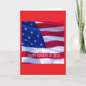 アメリカ独立記念日のグリーティングカード カード (正面)