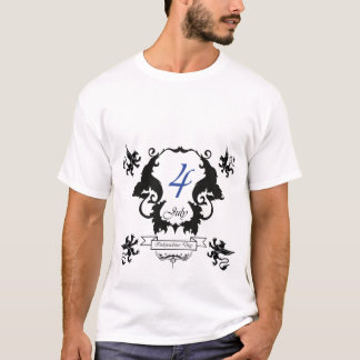 アメリカ独立記念日のグリーティングカード Tシャツ