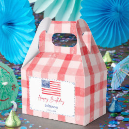 アメリカ独立記念日のテーマの誕生日記念品ボックス フェイバーボックス