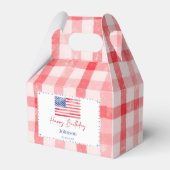 アメリカ独立記念日のテーマの誕生日記念品ボックス フェイバーボックス (正面サイド)