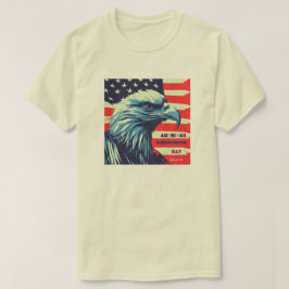 アメリカ独立記念日のハクトウワシ愛国アメリカ Tシャツ