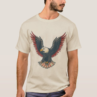 アメリカ独立記念日のヴィンテージ アメリカンイーグル Tシャツ