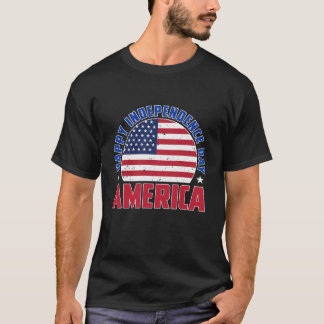 アメリカ独立記念日の恋人の7月4日 Tシャツ