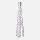 アメリカ独立記念日の愛国的な星柄 ネクタイ (正面)