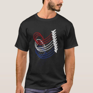 アメリカ独立記念日の戦闘機 航空機 アメリカ合衆国 愛国的な Tシャツ