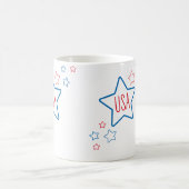 アメリカ独立記念日の流れ星 コーヒーマグカップ (中央)
