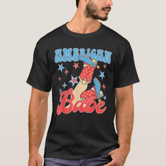 アメリカ独立記念日の花嫁の友達の独身最後のパーティー Tシャツ (正面)