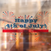 アメリカ独立記念日の花火パーティーカスタム ウィンドウサイン (シート2)