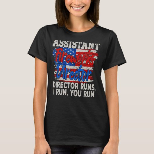 アメリカ独立記念日の花火助監督 Tシャツ (正面)