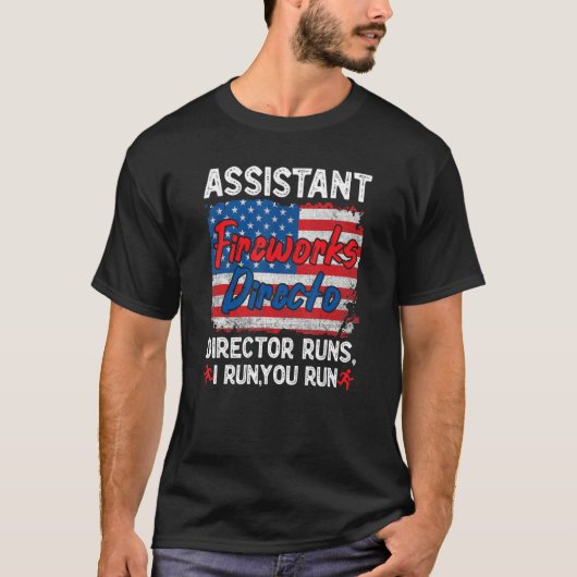 アメリカ独立記念日の花火助監督 Tシャツ (正面)