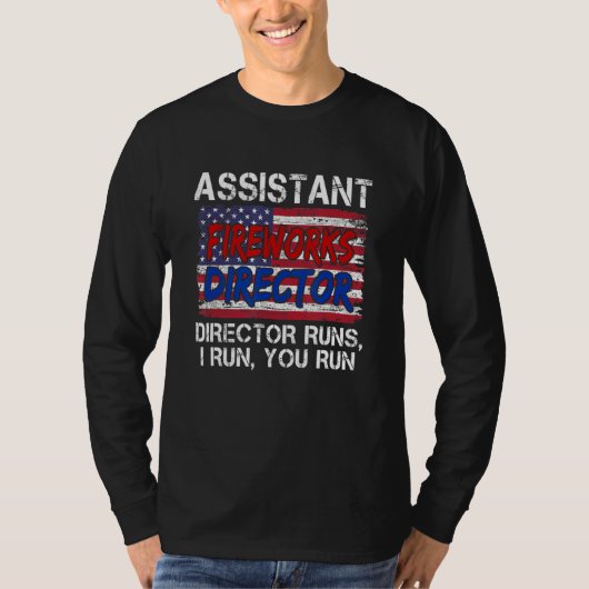 アメリカ独立記念日の花火助監督 Tシャツ (正面)
