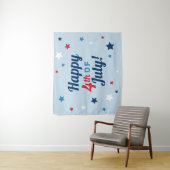 アメリカ独立記念日の赤白青の愛国的なお祝い タペストリー (インサイチュ)