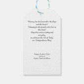 アメリカ独立記念日の7月4日の幸せ ギフトタグ (裏面)