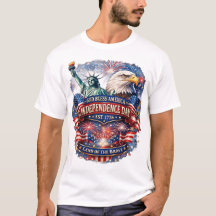 アメリカ独立記念日のTシャツ