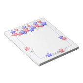 アメリカ独立記念日アメリカの愛国的なスター ノートパッド (アングル)