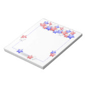 アメリカ独立記念日アメリカの愛国的なスター ノートパッド (回転)