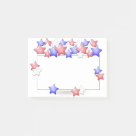 アメリカ独立記念日アメリカの愛国的なスター ポストイット