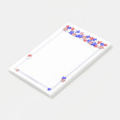 アメリカ独立記念日アメリカの愛国的なスター ポストイット (アングル)