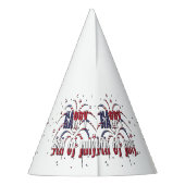 アメリカ独立記念日ハッピー4日 パーティーハット (裏面)