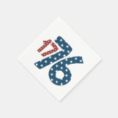アメリカ独立記念日ペーパーナプキン 1776 スタンダードカクテルナプキン (角)