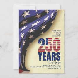 アメリカ独立記念日250周年お誕生日おめでとう 招待状