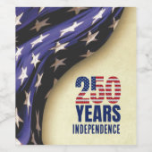 アメリカ独立記念日250周年記念 ワインラベル (シングルラベル)