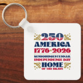アメリカ独立記念日250周年 キーホルダー (正面)