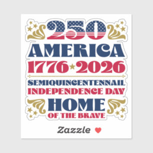 アメリカ独立記念日250周年 シール