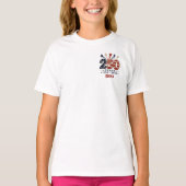 アメリカ独立記念日250周年 1776-2026 キッズ Tシャツ (正面)