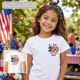 アメリカ独立記念日250周年 1776-2026 キッズ Tシャツ