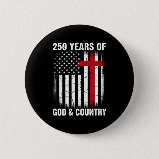 アメリカ独立記念日250周年 1776-2026 缶バッジ (正面)